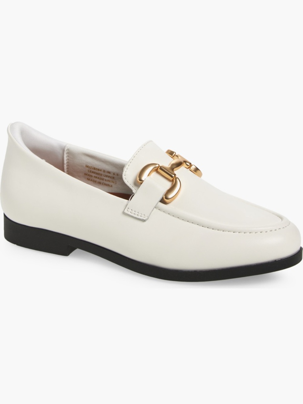 NEW Marc Joseph NY Carmel Court Bit Buckle Loafer in Ivory Napa